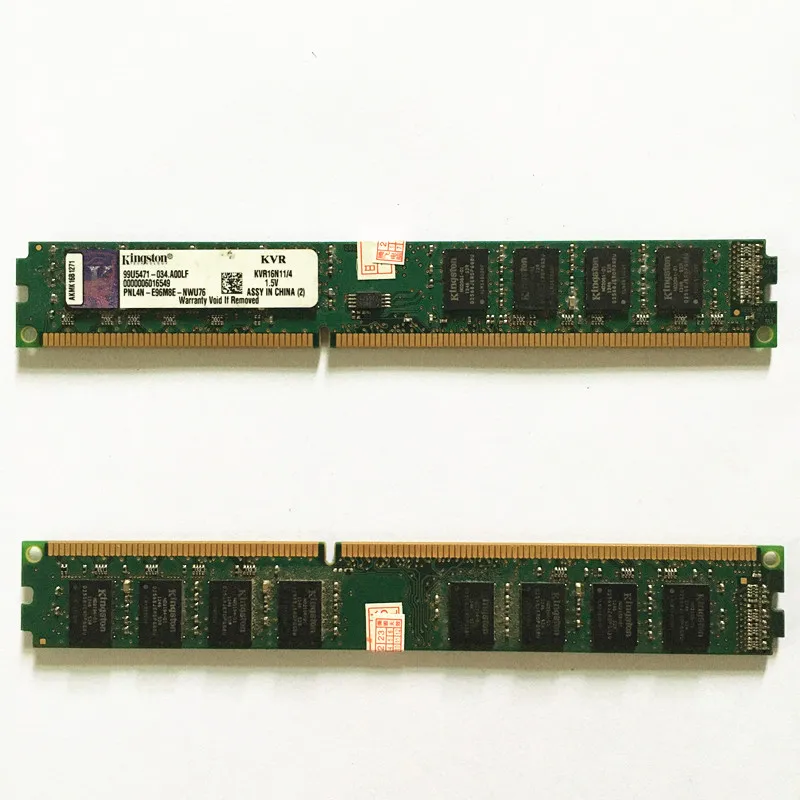 Оперативная память Kingston ddr3 ОЗУ 4 Гб 1600 МГц KVR16N11/4 1 5 в 240PIN | Компьютеры и офис