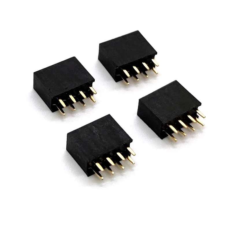 50 шт. 2x4 Pin 2 54 мм двухрядный гнездовой штырьковый разъем 8P гнездо разъема ПП|connector