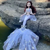 30cm bjd dolls 16 colorful mermaid princess replaceable clothes diy dolls for girls gifts