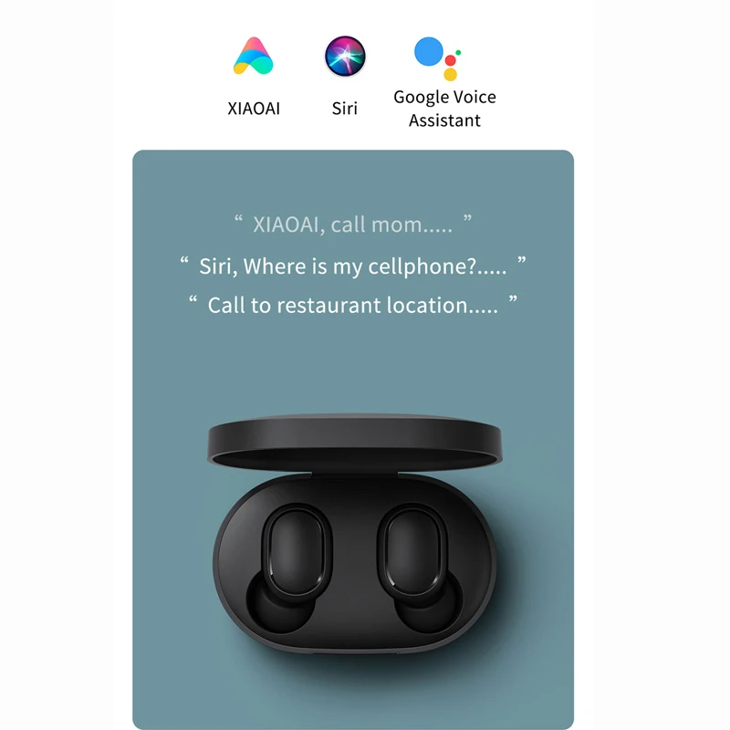 Xiaomi Redmi Airdots TWS 5 0 Bluetooth наушники стерео активная шумоподавление Беспроводные с