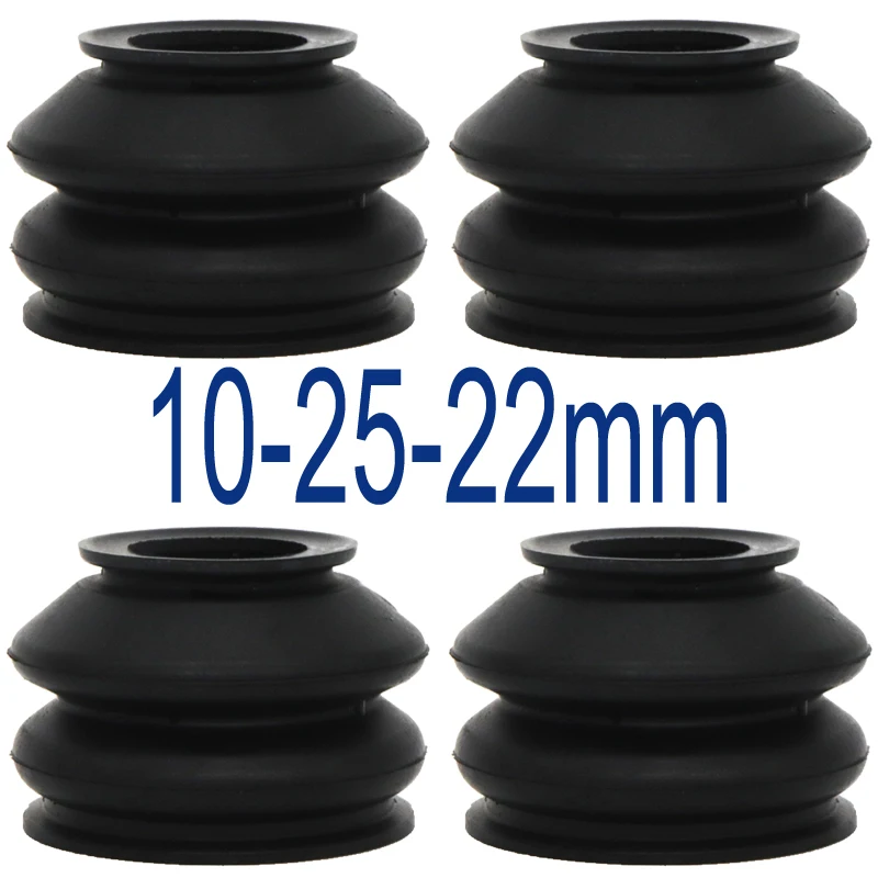 

4x 10-25-22MM Car Suspension Steering Ball Joint Rubber Dust Boot Cover Track Tie Turn To Rods Ends Parts For Dodge Hyundai Audi