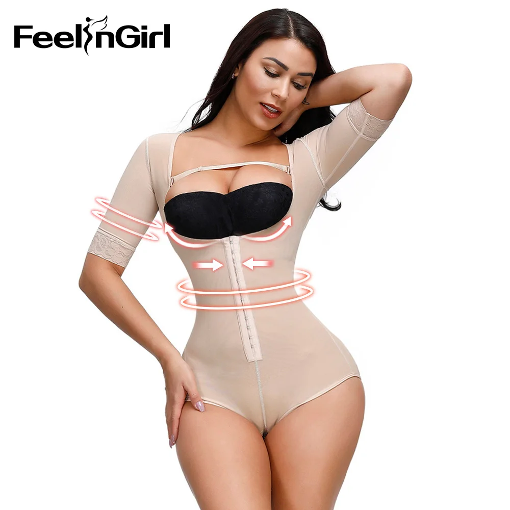FeelinGirl Slimming Bodysuits Waist Trainer Shapewear Corset Butt Lifter Fajas Adjustable Crotch Legs Arm Tummy Control Shapers | Женская