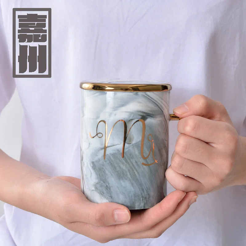 FANTERCY посуда для напитков керамическая кружка с золотой ручкой Железный человек пара чашек кофейные кружки