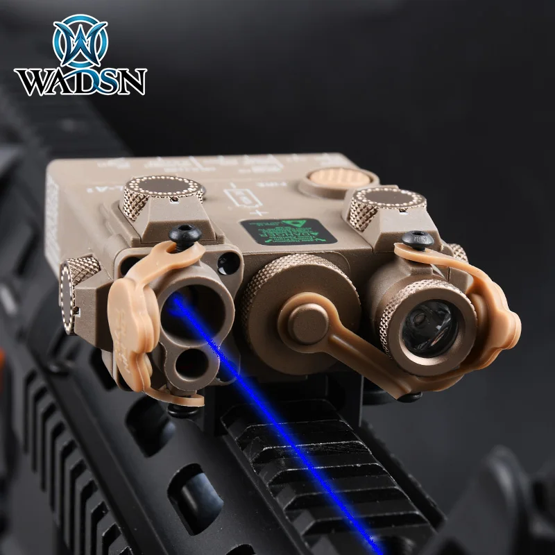 

WADSN Airsoft Tactical DBAL-A2 Blue Laser Sight PEQ15 IR Aiming Softair Weapon Scoutlight Rifle Laser For 20mm Picatinny Rail