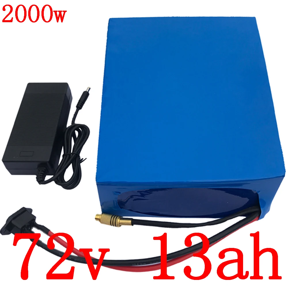 72V для е-байка Батарея Упаковка 1000W 1500W 2000W Электрический ковш 10Ah 13Ah 15Ah литиевая
