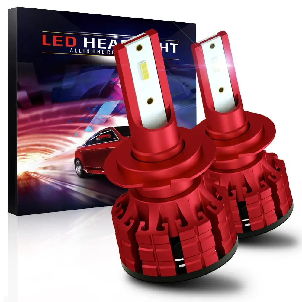 

Автомобильная фара H7 светодиодный H11 H1 9005 9006 H4 Дальний и ближний свет 10800LM авто лампы 60 Вт 12 в 6000K белый