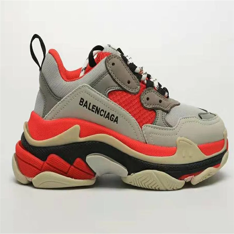 

2021 Men Triple S Running Shoes Fashion Luxury Designer Trainer Clear Sole White Chaussures Women Triple-S Walking Sneaker Shoes