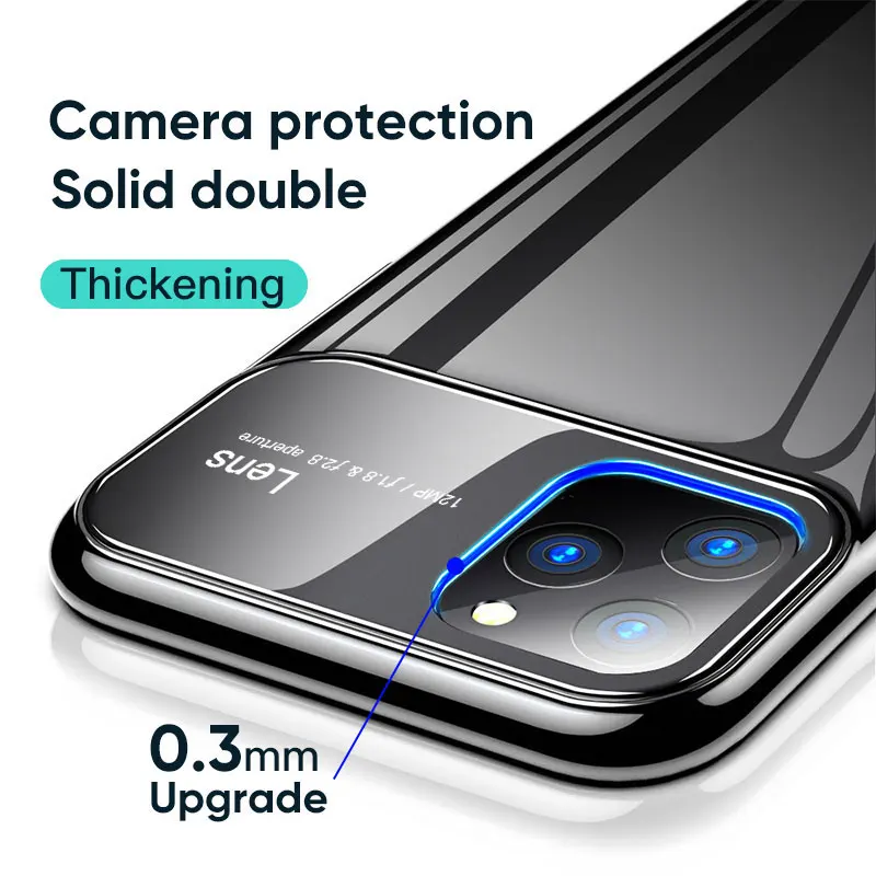 Для iPhone 11 Pro Max чехол высококачественное закаленное стекло + PC Zhizhen серия Защитный