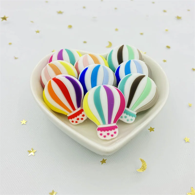 50 шт. силиконовая труба горячий воздух воздушный шар бусины детская Жевательная