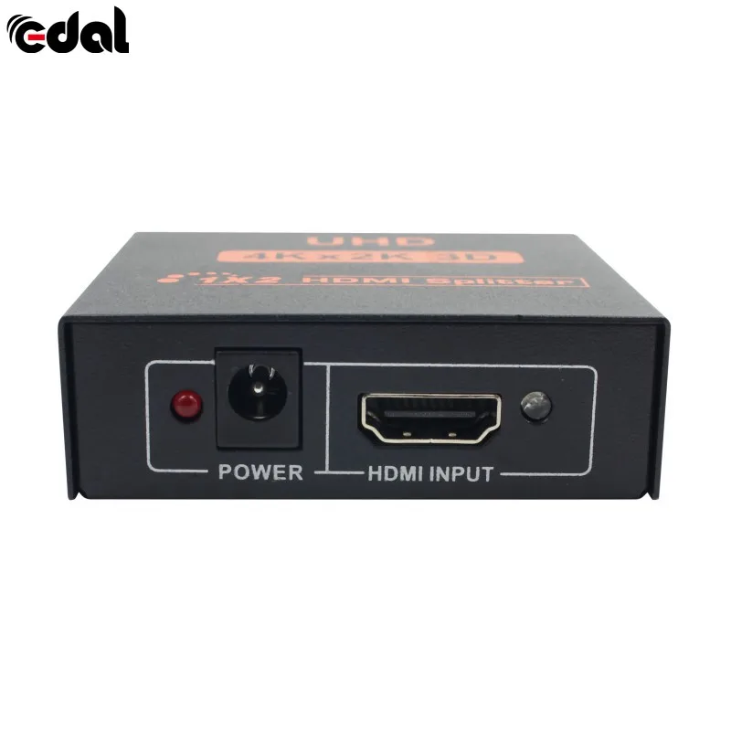 EDAL 3D 4K * 2K Full HD 1080p 1X2 HDMI сплиттер 2 порта концентратор усилитель повторителя для HDTV |