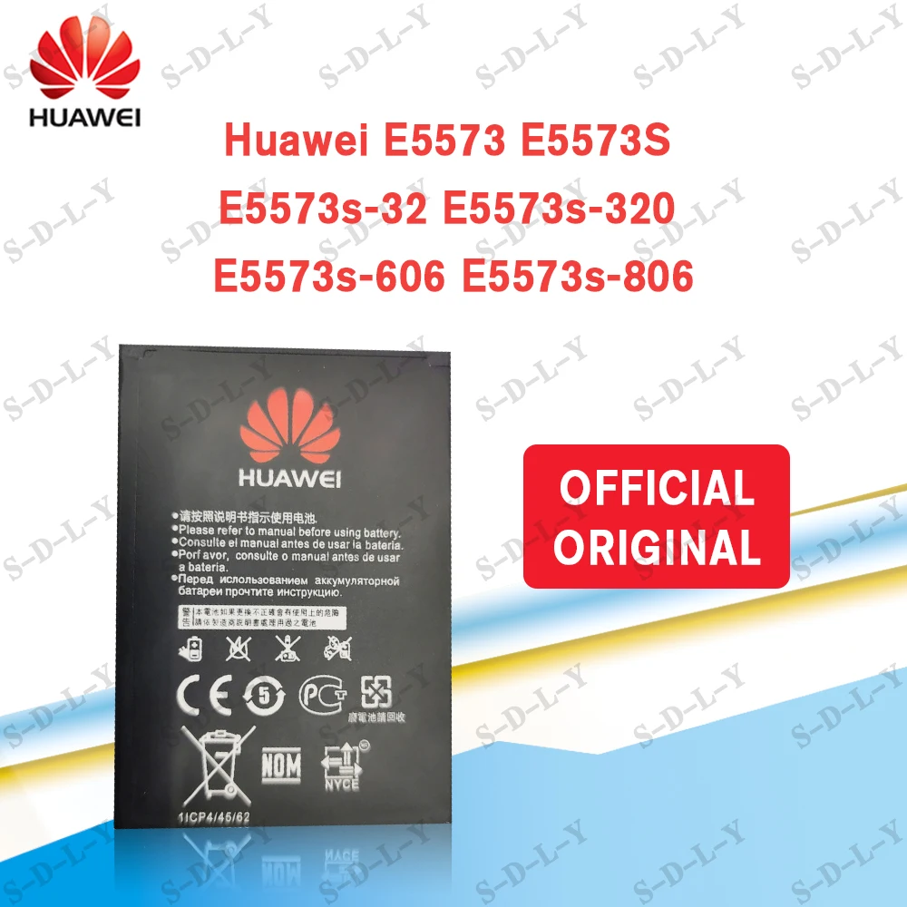 100% оригинальная HB434666RBC 1500 мАч батарея для Huawei маршрутизатор E5573 E5573S E5573s 32 320 606 806