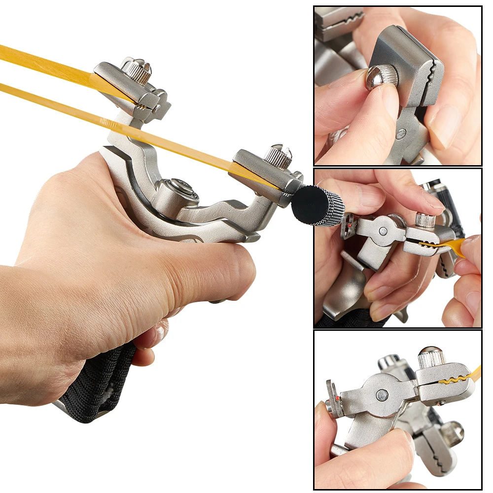 Профессиональная Рогатка катапульта 360 градусов плоская резиновая лента для