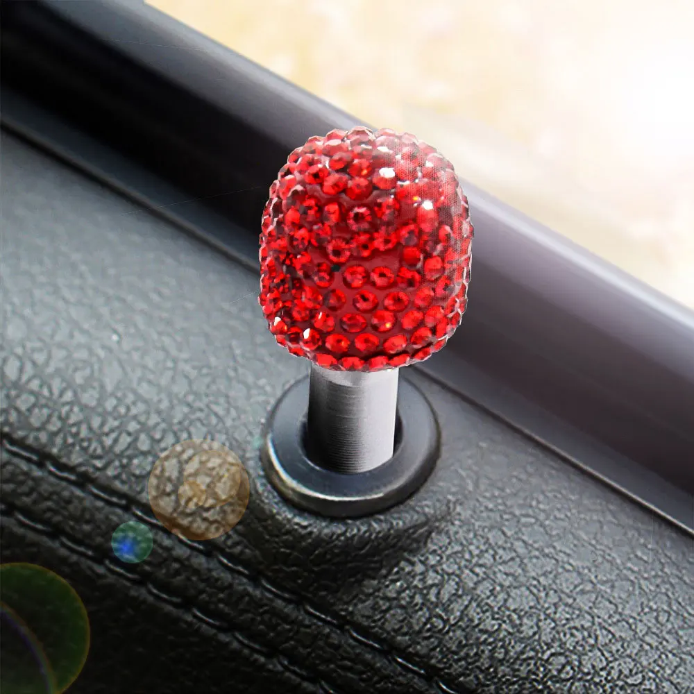 2Pcs/Set Automobiles Rhinestone Car Door Pin Lock Knobs Lift Covers Universal | Автомобили и мотоциклы