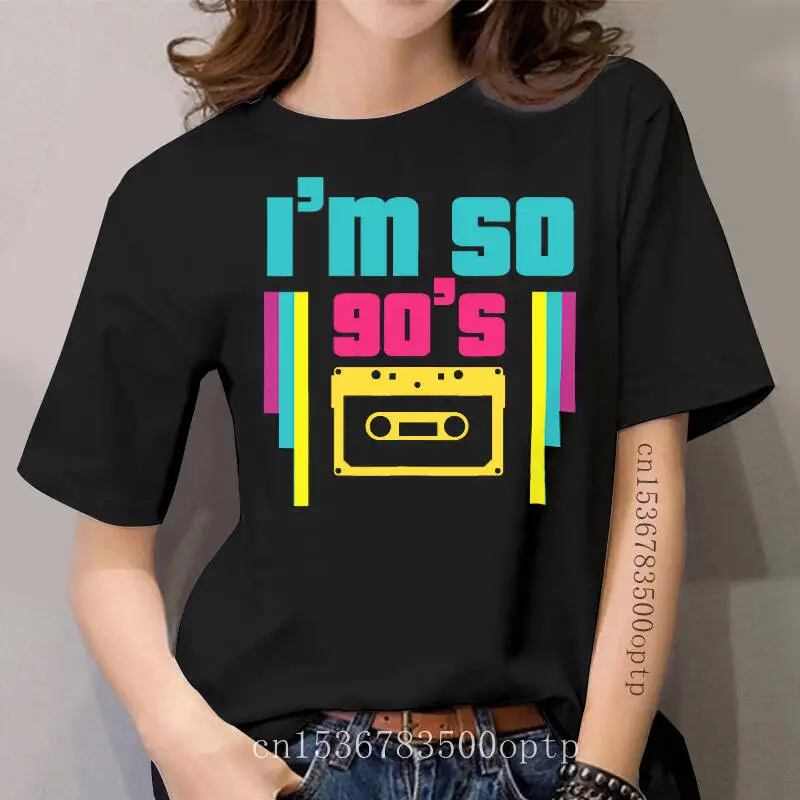 

T-Shirt-Black 90s 90's nineties women Women Kids-women's party t shirt