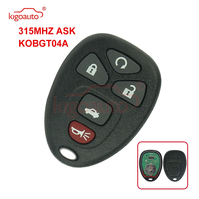 Kigoauto дистанционный fob 5 кнопок 315 МГц 22733524 для Chevrolet Pontiac G5 G6 Saturn Aura Sky 2008 2009 пульт