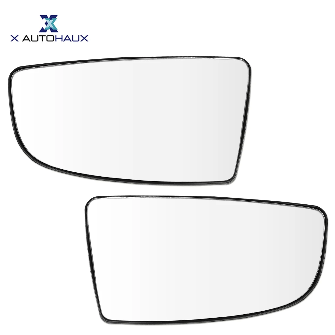 

X Autohaux 1 Pair Lower Convex Mirror Glass with Backing Plate for Ford Transit T150 T250 T350 2015-2017