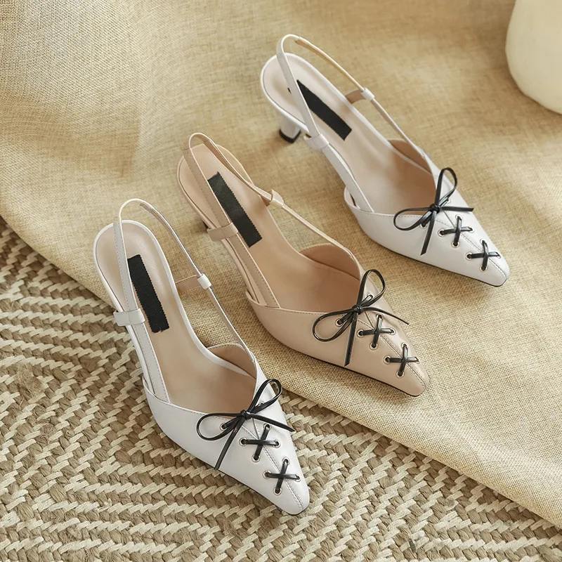 

Asumer New Arrive Full Genuine Leather Shoes Women Sandals Square Toe Summer Thin High Heels Sandals Ladies Fashion Shoes