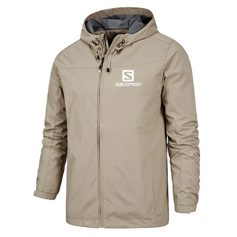 

S Letter Print Outdoor Mountaineering Windproof Jacket Hooded Comfortable Windbreaker Men Women Fashion High Quality Sportswear