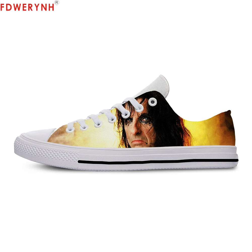 

Men's Casual Shoes Alice Cooper Board Lace-Up Canvas Strap Ladies Casual Man Shoes Comfortable