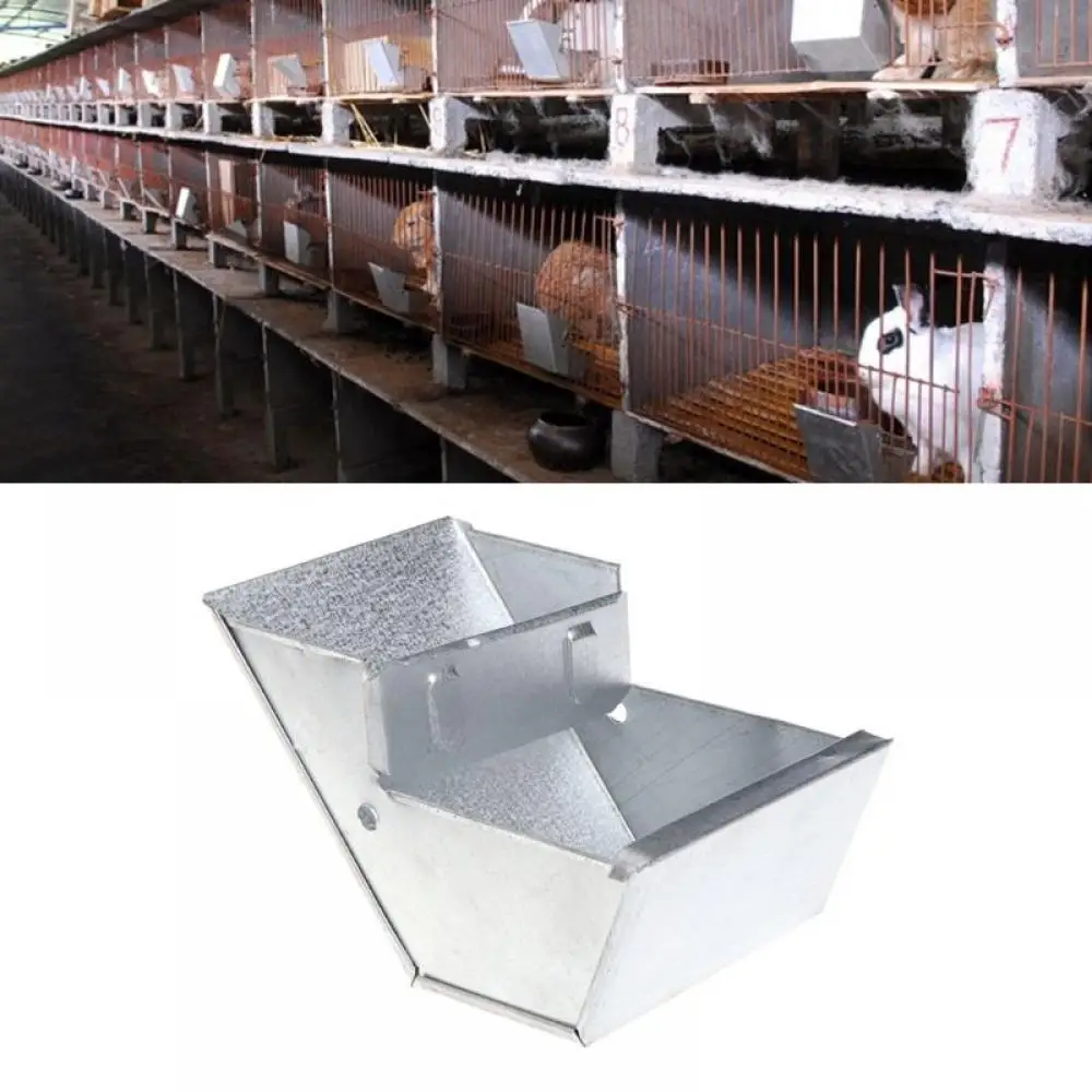 

Antirust Pro Rabbit Hutch Trough Feeder Drinker Food Bowl Equipment Tool Farm Animal Feeding Watering Supplies