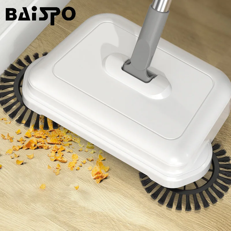 BAISPO Factory Direct Stainless Steel Sweeper Mop All-in-one Hand Push Sweeping Machine No Dead Angle Household Cleaning Tools | Дом и сад