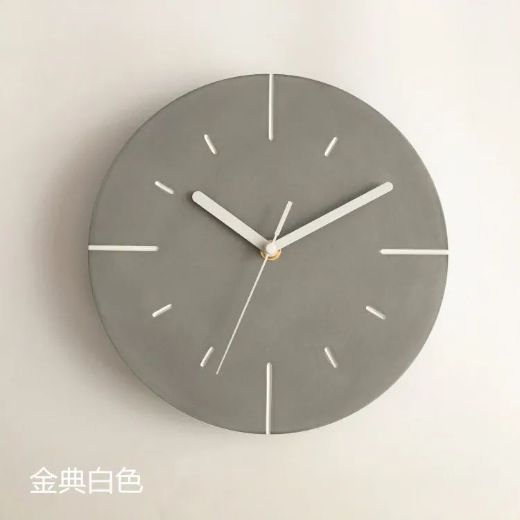 

Nordic Industrial-Style Cement Wall Clock Modern Creative Silent Clocks Wall Home Decor Watch Home Living Room Reloj Gift FZ952