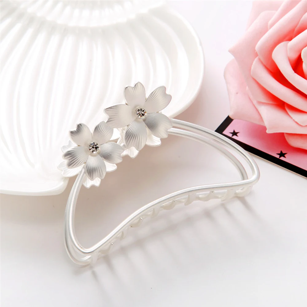 Женские крупные заколки для волос металлические пряжки с крупными цветами