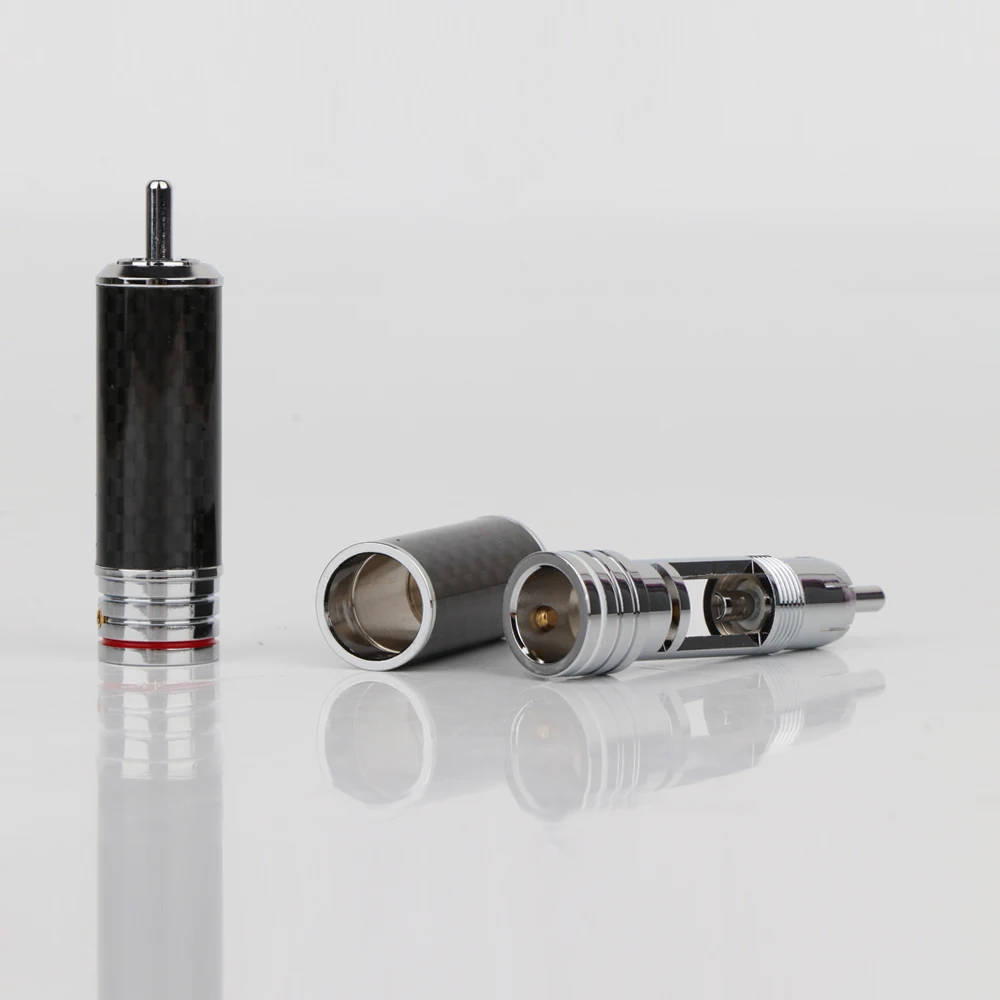 4 шт. аудио родиевое покрытие RCA разъем аксессуары hifi соединительный кабель