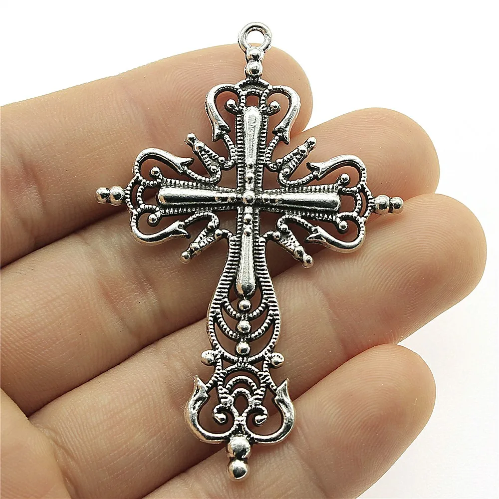 

1pcs 64x43mm Cross Charm Men Large Cross Charm Pendants Big Cross Charm DIY Accessories For Jewelry Making