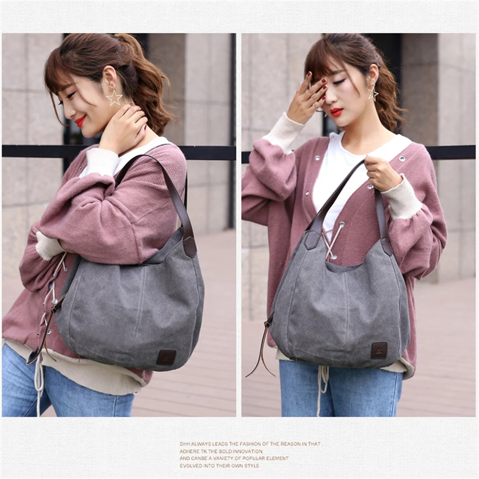 Хит продаж сумки с верхней ручкой Холщовая Сумка на плечо женские ручные для