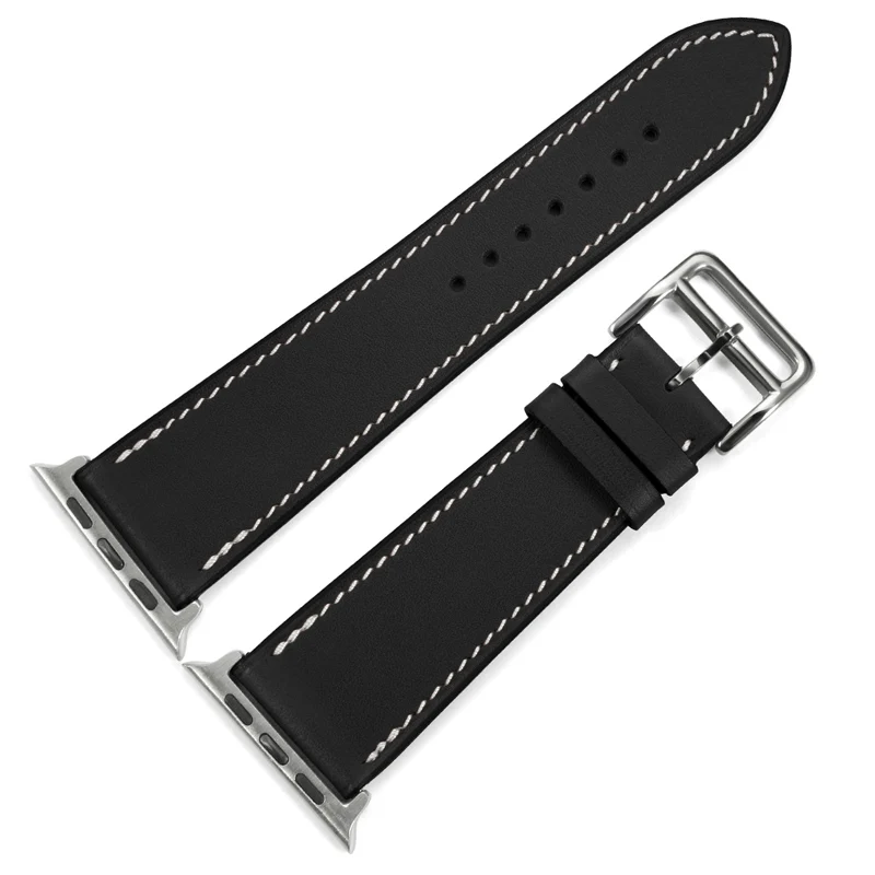 IStrap, черный, коричневый, красный, французский ремешок из телячьей кожи для часов iWatch Apple Watch 38 мм 42 мм/40 мм 44 мм