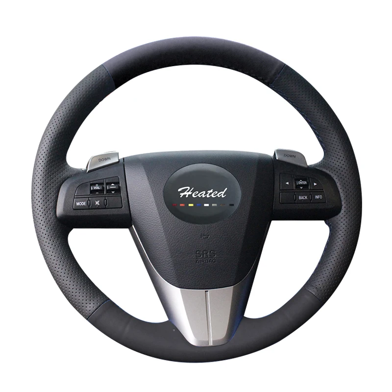 Оплетка на рулевое колесо для Mazda 3 Axela 2008 2013 CX 7 CX7 2010 2016 5 2011 6 GH|Чехлы руль| |