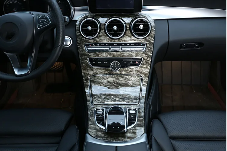 

Центральная консоль под мрамор ABS для Mercedes Benz C GLC Class W205 2015-2017