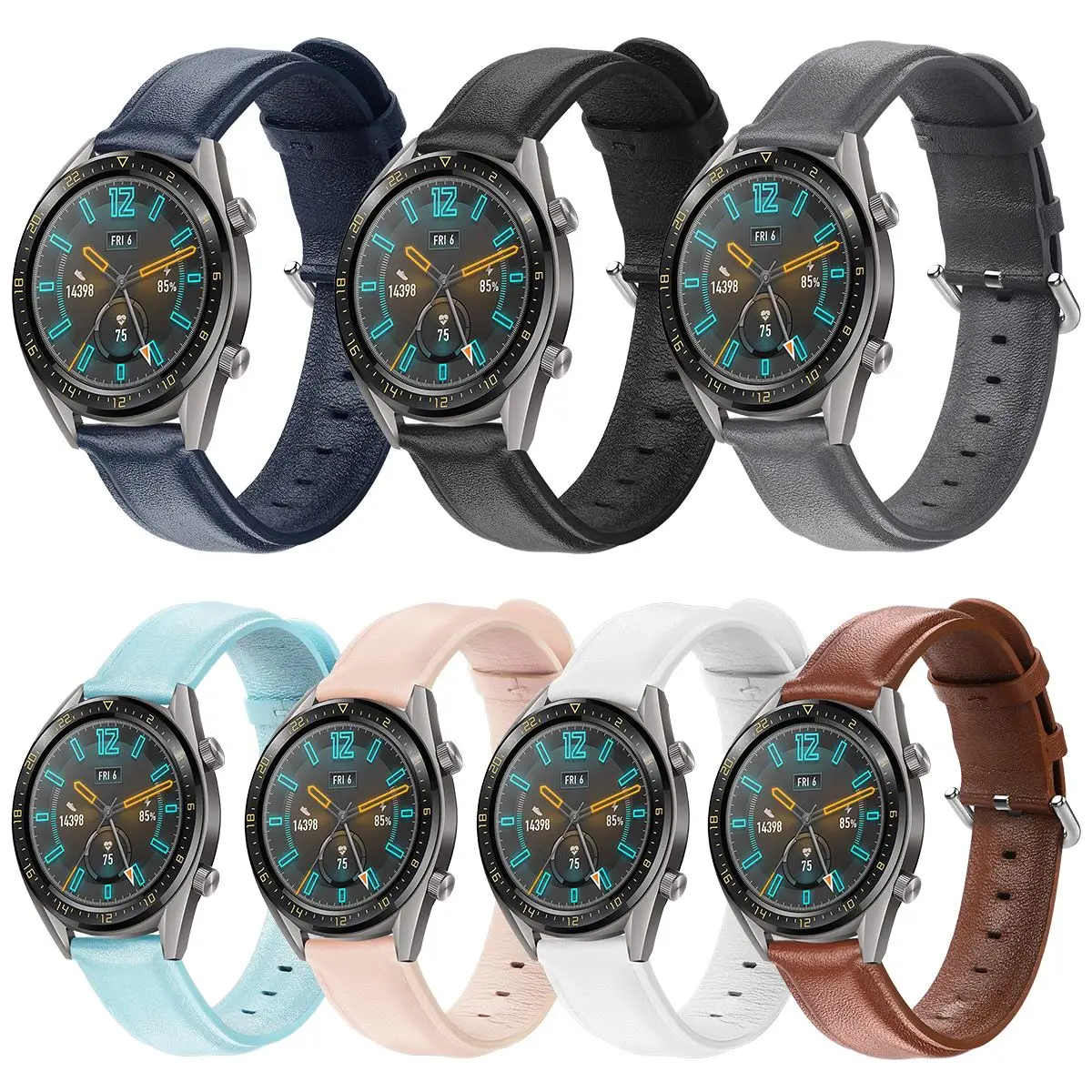 Для huawei Watch GT 2 ремешок 46 мм Высококачественный из натуральной кожи сменный для