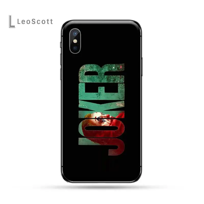 

Black Joker Joaquin Phoenix movie funda coque cover Phone Case for iPhone 11 12 pro XS MAX 8 7 6 6S Plus X 5S SE 2020 XR
