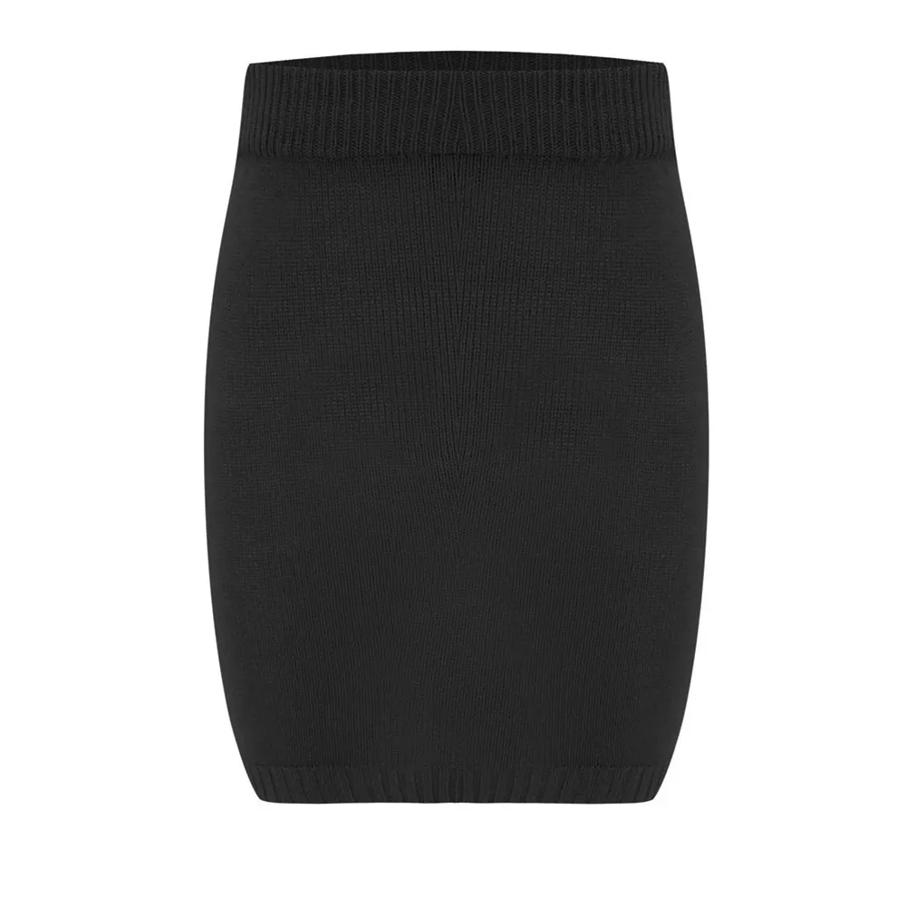 Женский трикотажный свитер кардиган короткая юбка комплект из 3 предметов Осень