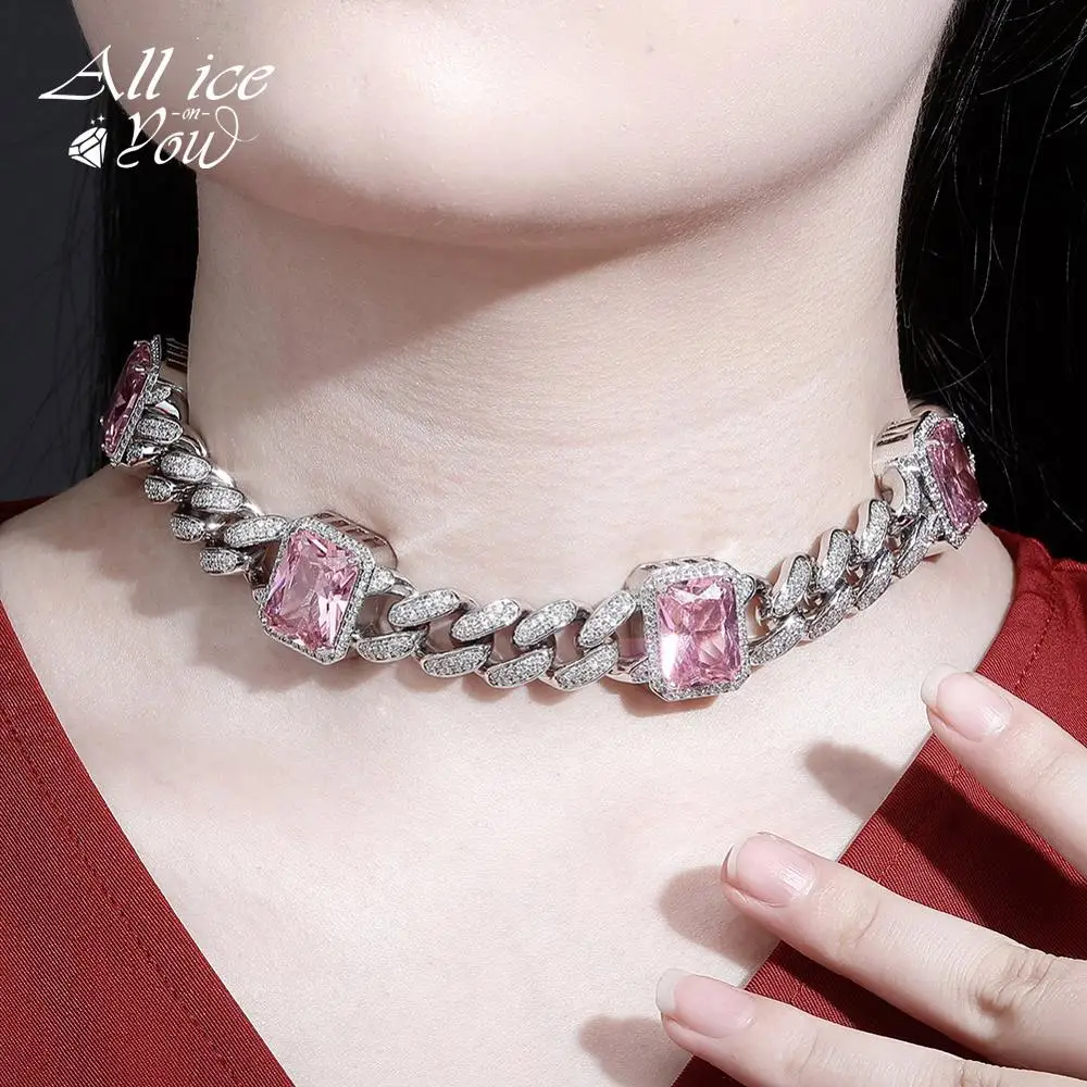 

Ожерелье женское с кубическим цирконием, 13 мм