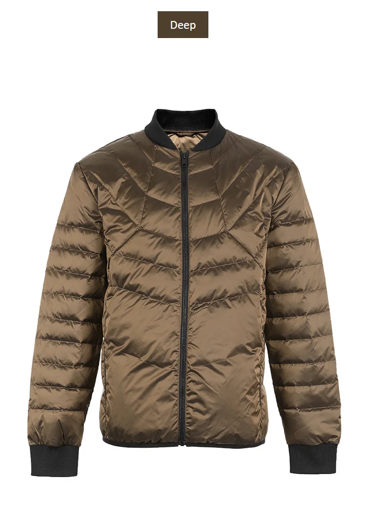 JackJones Мужская зимняя бейсбольная куртка с воротником с тепловым пухом | 218412510