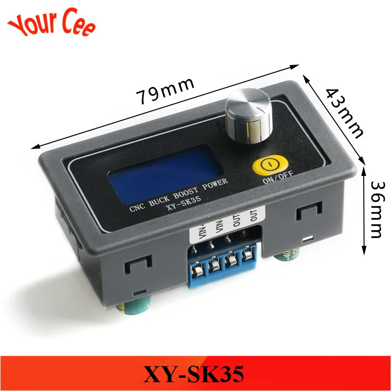 Регулируемый Модуль источника питания постоянного тока XY-SK35 DC-DC 5 в 12 В 24