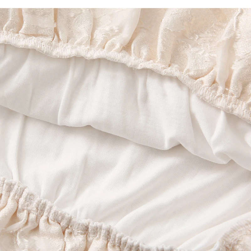 

Jacquard Weave Ruffles Patchwork Fake Two Piece Woman Tshirts Shirring Metal Chain Design Corp Tops 2021 Summer Chic O-neck Tee