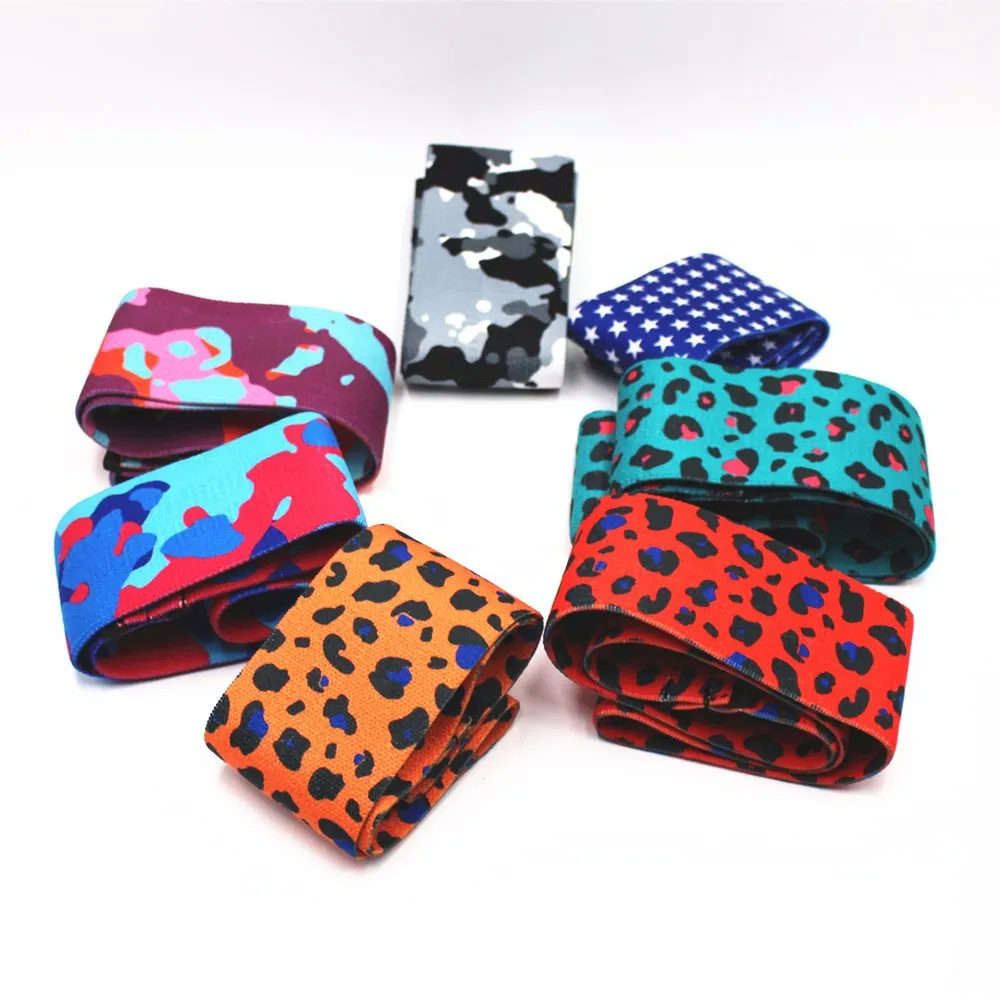 

Hip Resistance Bands Leopard Printed Booty Leg Exercise Elastic Bands For Fitness Gym Yoga Stretching Training Workout Equipment