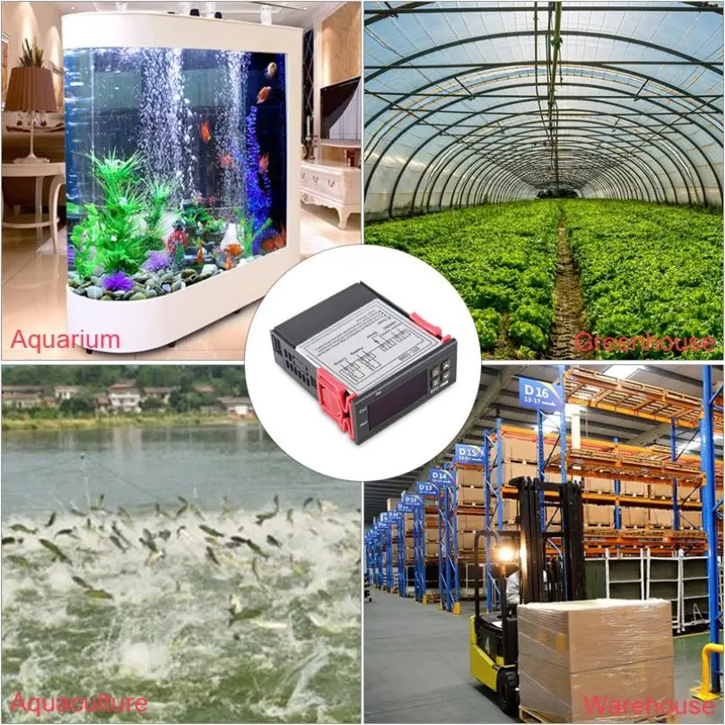 

Thermostat stc-1000 Aquarium hatching seafood machine electronic digital microcomputer temperature controller switch