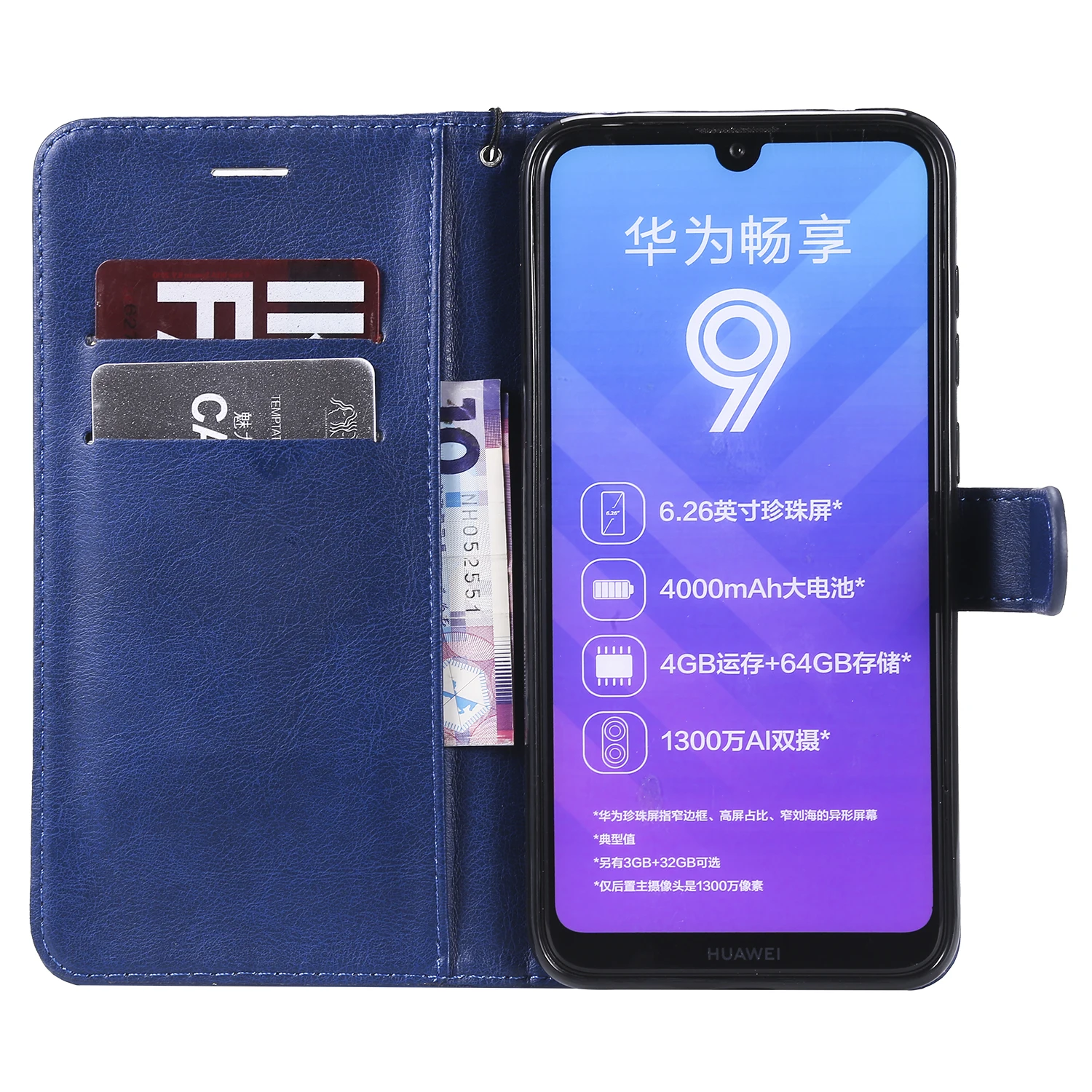 Роскошный тонкий кожаный чехол-книжка в стиле ретро для Moto G7 Play E4 E6 Plus