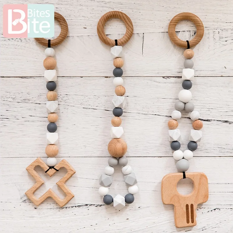 Деревянные игрушки для укусов детские игр в тренажерном зале погремушки музыка