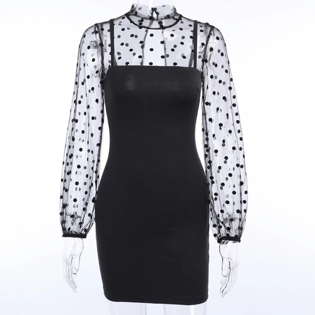 Летние платья для женщин модное мини-платье в горошек с открытыми плечами и