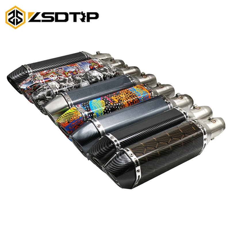 Выхлопной глушитель ZSDTRP для мотоцикла AK труба глушителя с дБ убийцей 35 51 мм