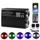 16 Вт, двойная головка, 12 В постоянного тока, RGBW, Bluetooth, управление через приложение, светодиодный источник светильник, светильник ционное управление, световой двигатель для оптоволоконсветильник освещения