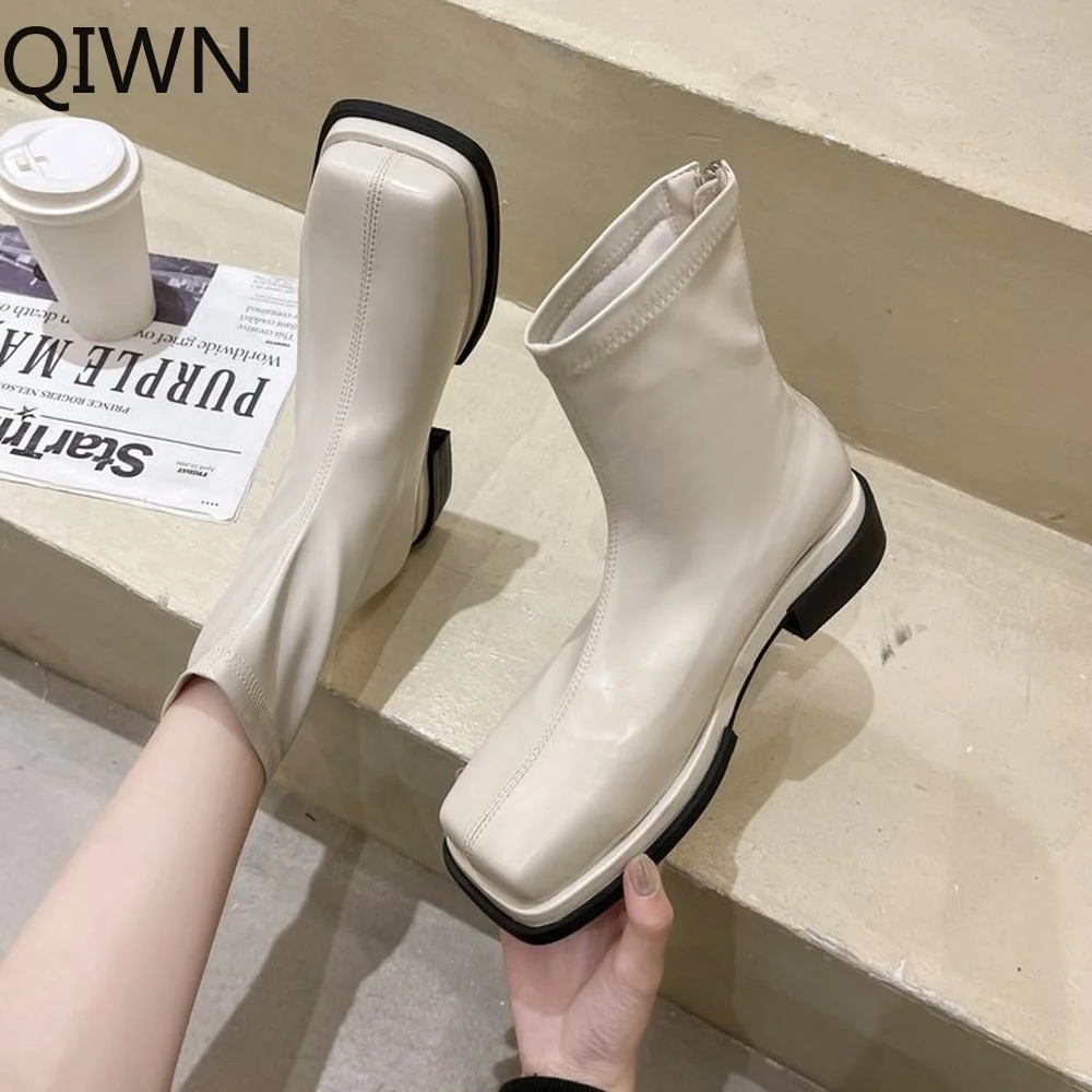 

Женские ботинки на низком каблуке, зимние теплые ботинки в готическом стиле, для верховой езды, 2021