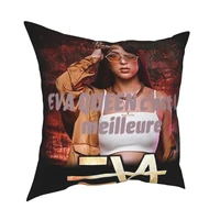 queen eva cool girl pillowcase soft fabric cushion cover decorations pillow case cover seater zipper 40x40cm