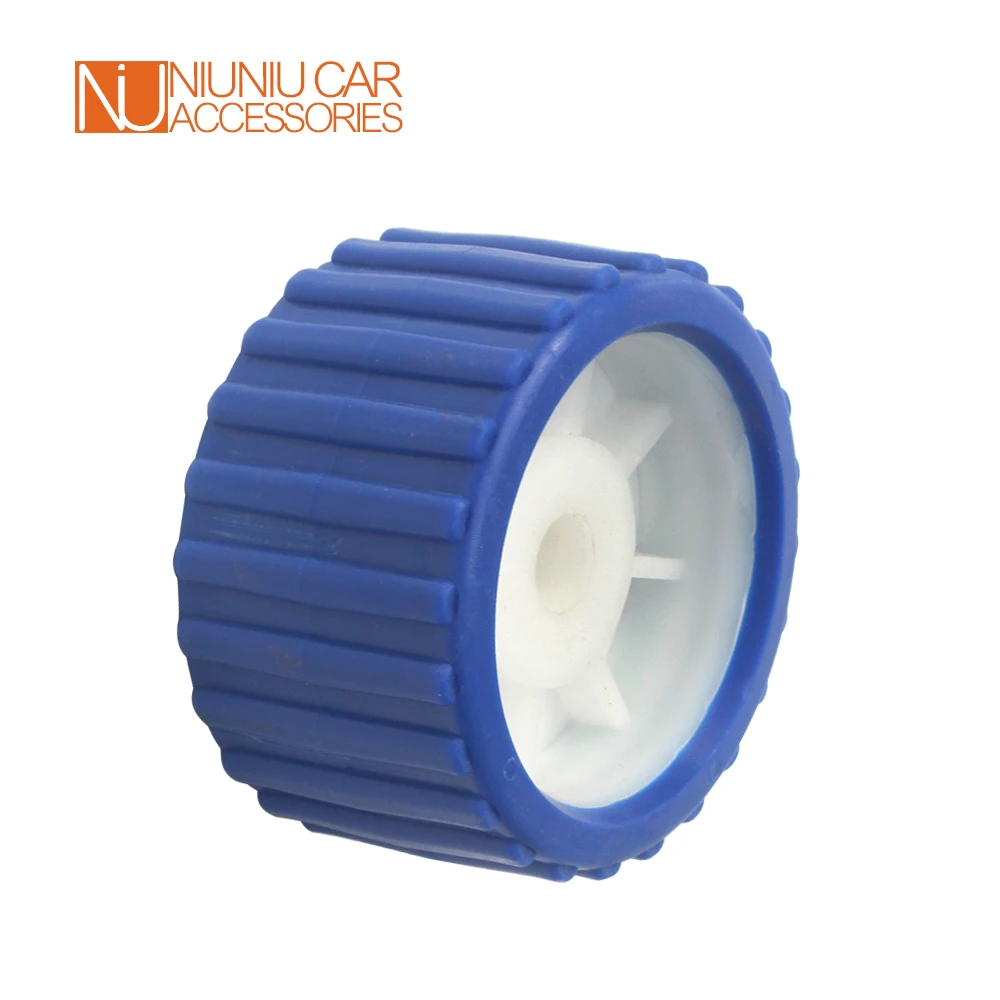 6 шт. EVA + PP лодочный прицеп 5 дюймов синий морской ребристый качающийся ролик